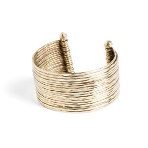 Gold Metal Cuff Bracelet